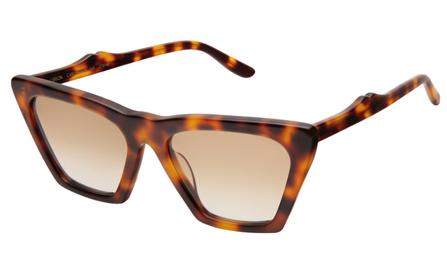 Lisbon Sunglasses side view in Havana / Taupe Gradient