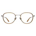 Front view of London Optical in Saddle/Silver/Optical