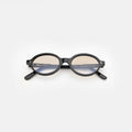 Front view of Lugano Sunglasses in Black/Taupe Flat Gradient