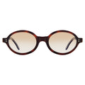 Front view of Lugano Sunglasses in Havana/Taupe Flat Gradient