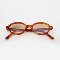 Front view of Lugano Sunglasses in Nectar/Taupe Flat Gradient