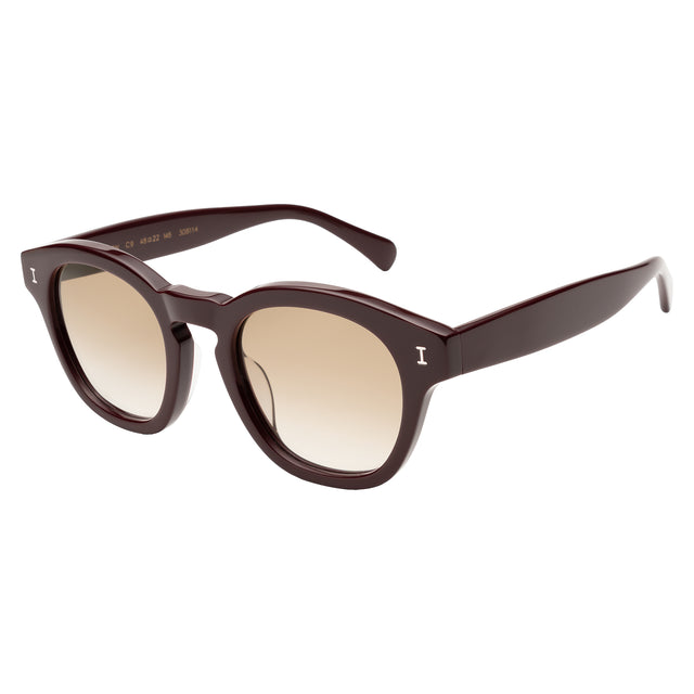 Madison Sunglasses side view in Bordeaux / Taupe Gradient