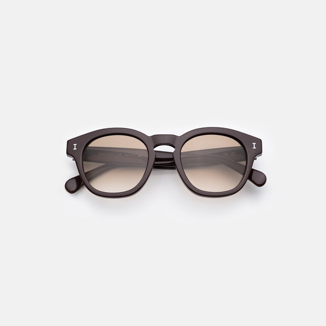 Madison Sunglasses side view in Bordeaux / Taupe Gradient
