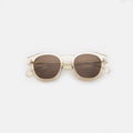 Front view of Madison Sunglasses in Champagne/Brown