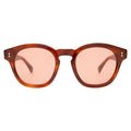 Front view of Madison Sunglasses in Red Havana/Sunset