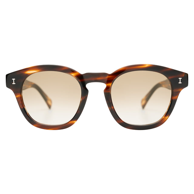 Madison Sunglasses front view in Sand Dune with Taupe Gradient