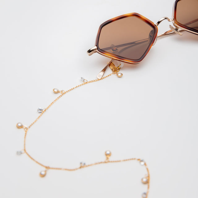 Sunglass chain shown attached to Beak Ace  Margarita