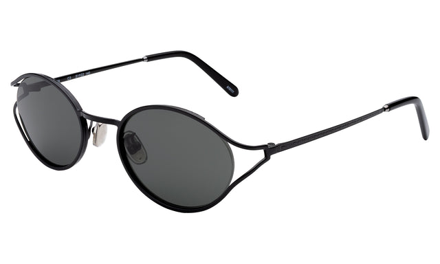 Maria Sunglasses Side Profile in Black / Grey