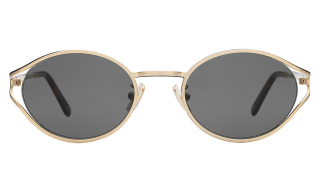 Maria Sunglasses in Gold with Grey