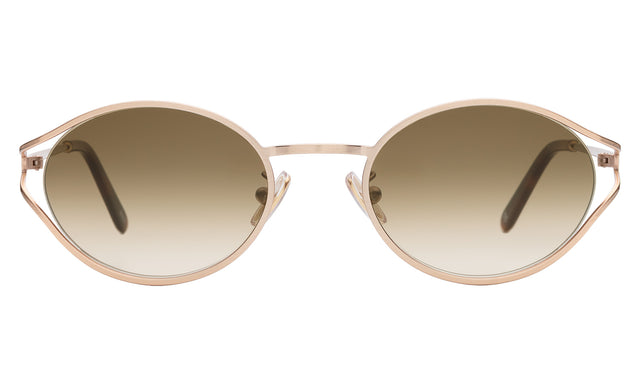 Maria Sunglasses in Rose Gold with Taupe Gradient