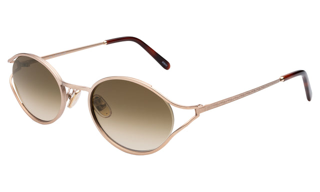 Maria Sunglasses Side Profile in Rose Gold / Taupe Gradient