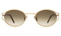 Front view of Maria Sunglasses in Rose Gold/Taupe Gradient