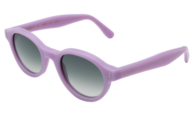 Medellin Sunglasses Side Profile in Matte Lilac / Olive Gradient