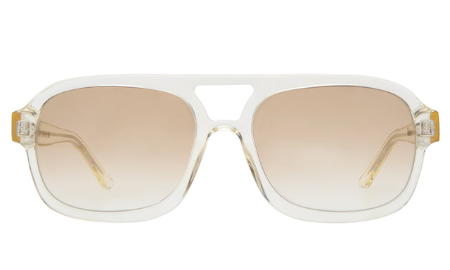 Memphis 57 Sunglasses front view in Champagne with Taupe Gradient
