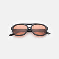 Front view of Memphis Sunglasses in Black/Sunset