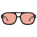 Front view of Memphis Sunglasses in Black/Sunset