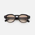 Front view of Michael Sunglasses in Black/Taupe Gradient