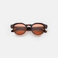 Front view of Michael Sunglasses in Havana/Sunset
