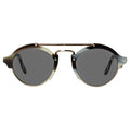 Front view of Milan Sunglasses in Horn/Grey
