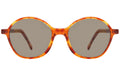 Front view of Montmartre Sunglasses in Golden Amber/Brown