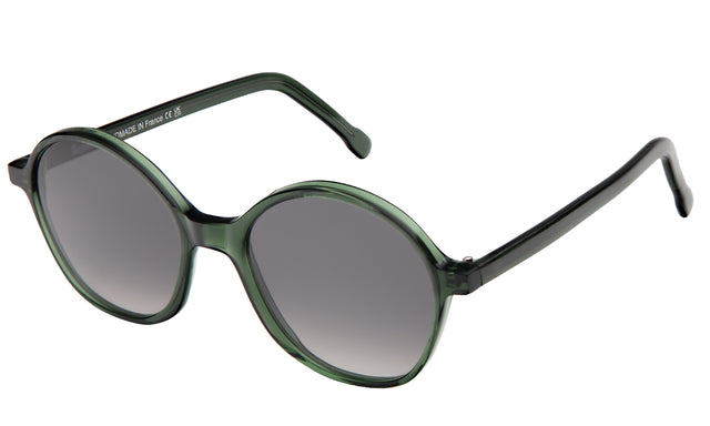 Montmartre Sunglasses side view in Pine / Grey Gradient