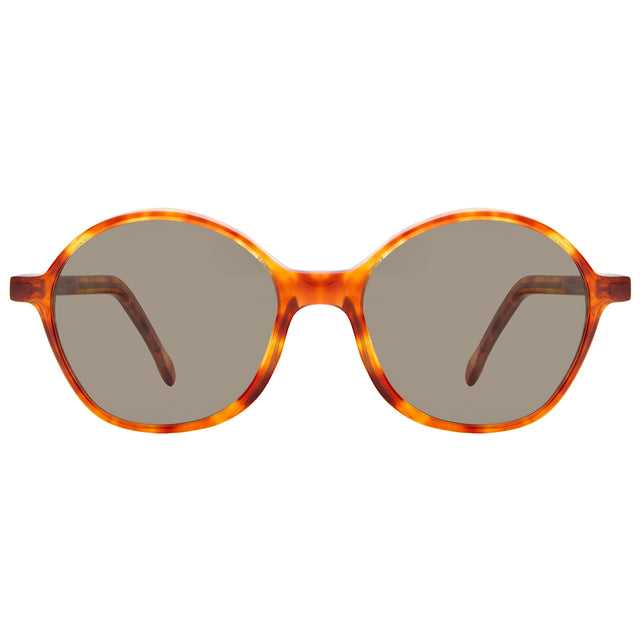 Montmartre Sunglasses front view in Golden Amber/ Brown