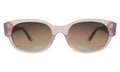 Front view of Montreal E Sunglasses in Thistle/Brown Flat Gradient