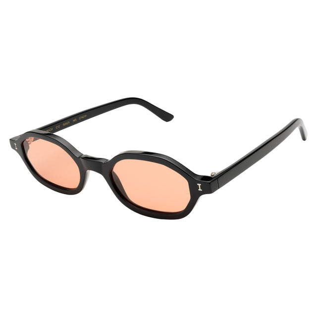 Munich Sunglasses side view in Black / Sunset Flat