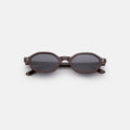 Front view of Munich Sunglasses in Bordeaux/Grey Flat