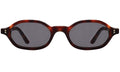 Front view of Munich Sunglasses in Havana/Grey Flat