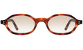 Front view of Munich Sunglasses in Havana/Taupe Flat Gradient