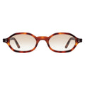 Front view of Munich Sunglasses in Havana/Taupe Flat Gradient