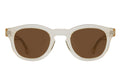 Front view of Murdoch Sunglasses in Champagne/Brown