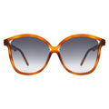 Front view of Nancy 57 Sunglasses in Red Havana/Grey Gradient