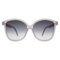 Front view of Nancy 57 Sunglasses in Thistle/Grey Gradient