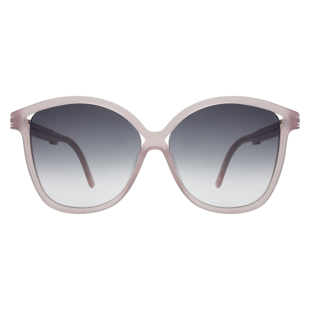 Nancy 57 Sunglasses front view in Thistle with Grey Gradient