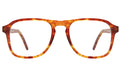 Front view of Nashville Optical in Golden Amber/Optical