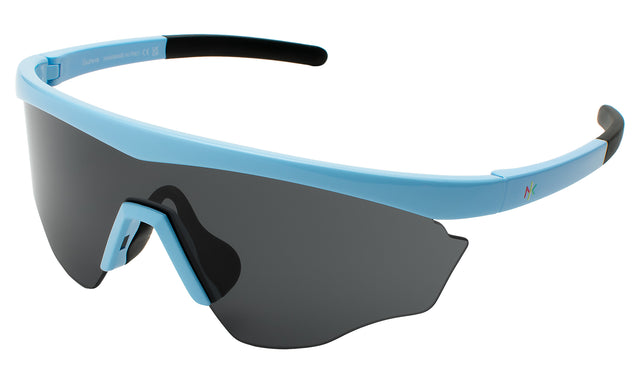 Nick Kyrgios x illesteva 1 Sports Frames Side Profile in Baby Blue / Grey