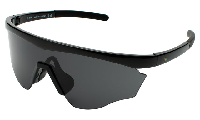 Nick Kyrgios x illesteva 1 Sports Frames Side Profile in Black / Grey