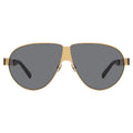 Front view of Niki Sunglasses in Gold/Grey