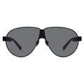 Front view of Niki Sunglasses in Matte Black/Grey