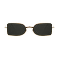 Front view of Nostrand Sunglasses in Gold/Grey
