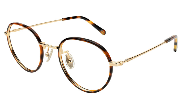 Oxford 52 Optical Side Profile in Havana/Gold Optical