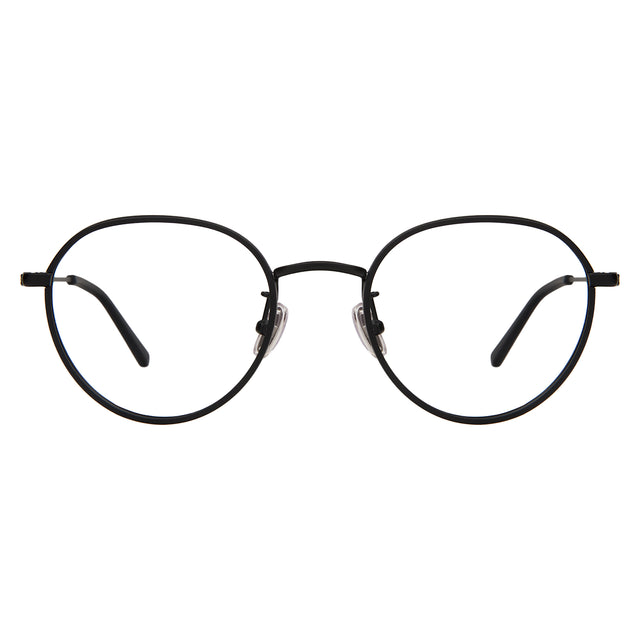 Oxford 52 Optical front view in Matte Black Optical