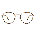 Front view of Oxford Optical in Tortoise/Rose Gold/Optical