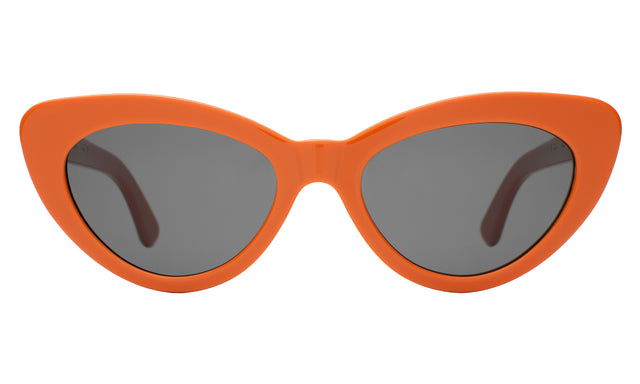 Pamela Sunglasses in Aperol with Grey Flat