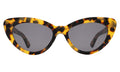 Front view of Pamela Sunglasses in Tortoise/Grey Flat