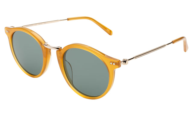 Portofino Sunglasses side view in Honey / Olive