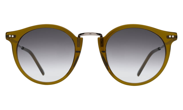 Portofino Sunglasses front view in Moss with Grey Gradient