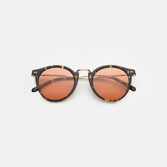 Portofino Sunglasses side view in Flame / Sunset